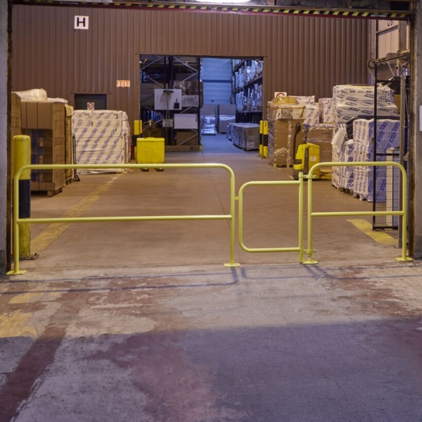  Portillon zingué + poudré jaune pour barrière de protection  - MOTTEZ - B253SZJ