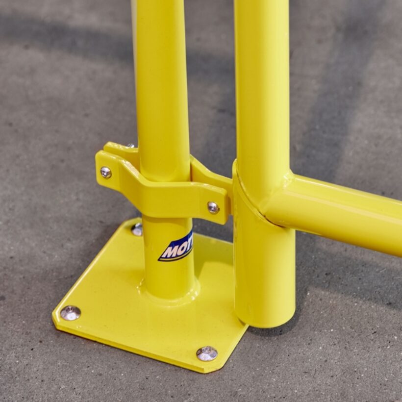  Portillon zingué + poudré jaune pour barrière de protection  - MOTTEZ - B253SZJ