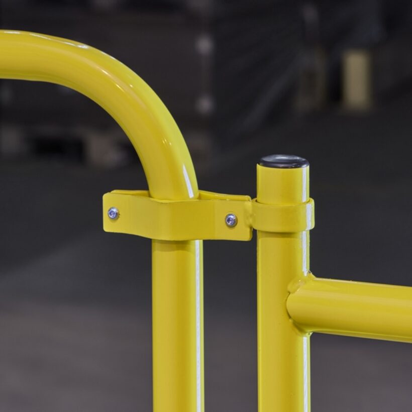  Portillon zingué + poudré jaune pour barrière de protection  - MOTTEZ - B253SZJ