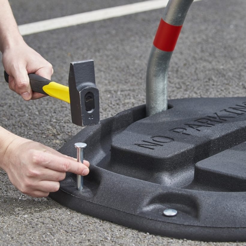Barrière de parking en caoutchouc recyclé - MOTTEZ - B296C