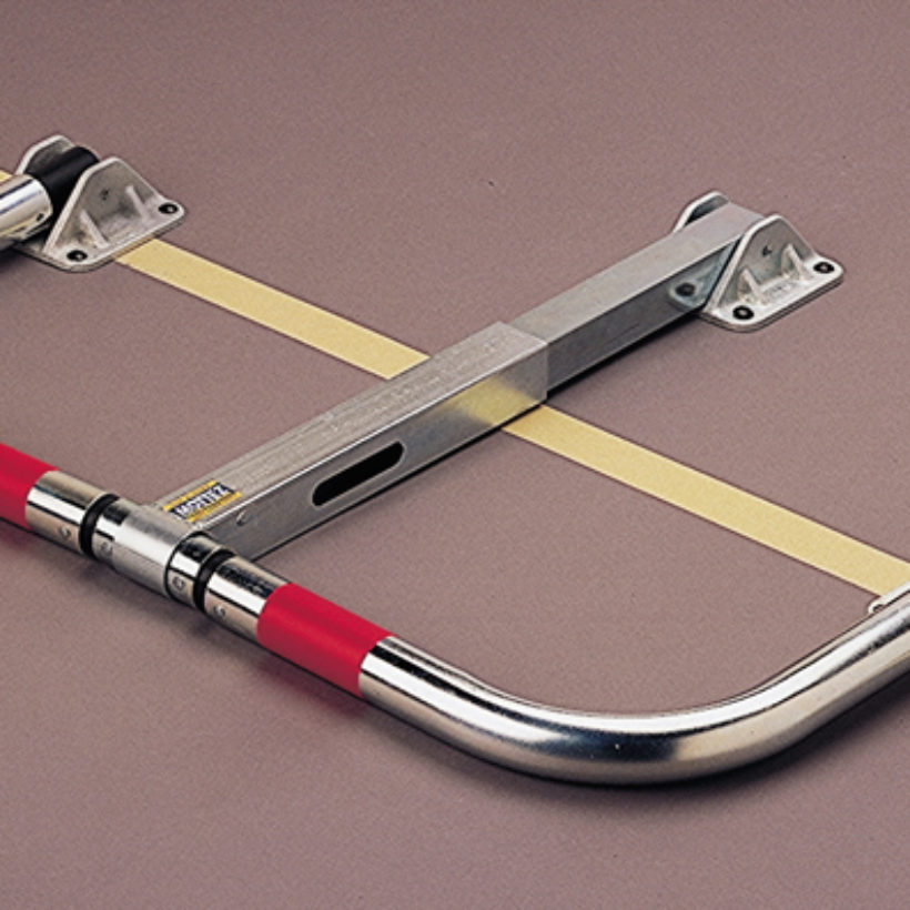 Barrière rabattable indéformable fermeture serrure cylindre européen fermeture serrure clés identiques - MOTTEZ - B304CCI