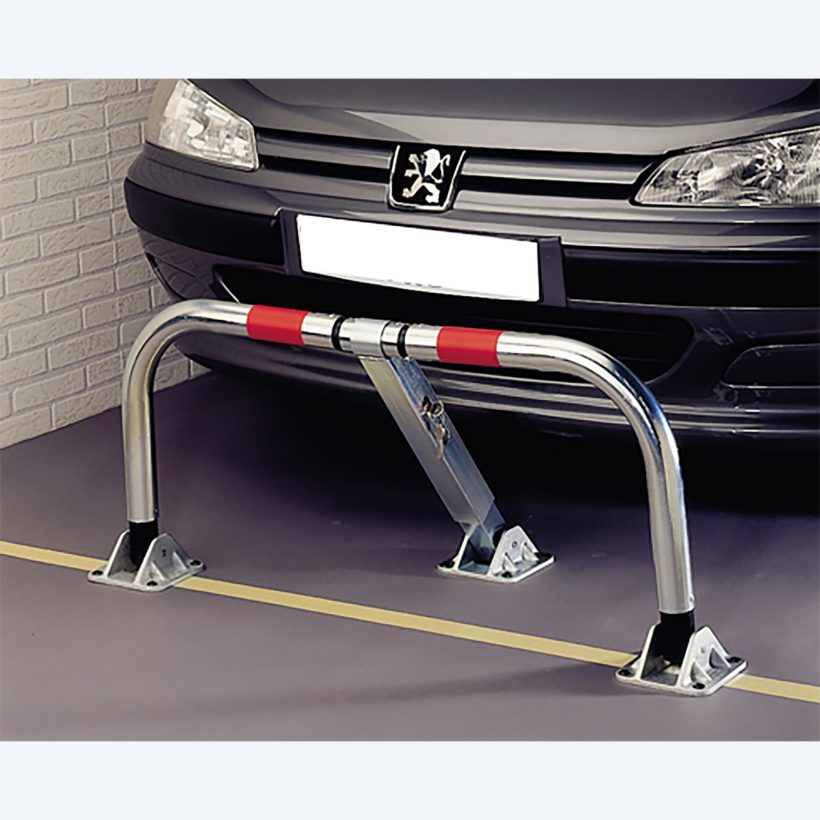 Barrière rabattable indéformable fermeture serrure cylindre européen - MOTTEZ - B304P