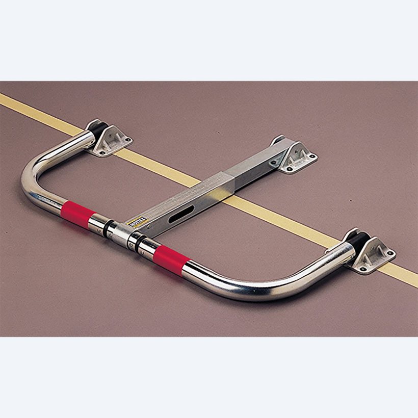 Barrière rabattable indéformable fermeture serrure cylindre européen - MOTTEZ - B304P