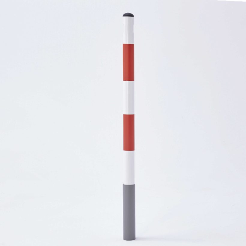  Potelet 100 cm – Blanc / rouge  - MOTTEZ - B361CBR
