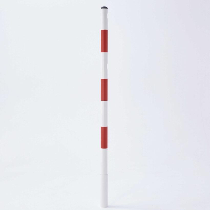  Potelet 150 cm – Blanc / rouge  - MOTTEZ - B362CBR