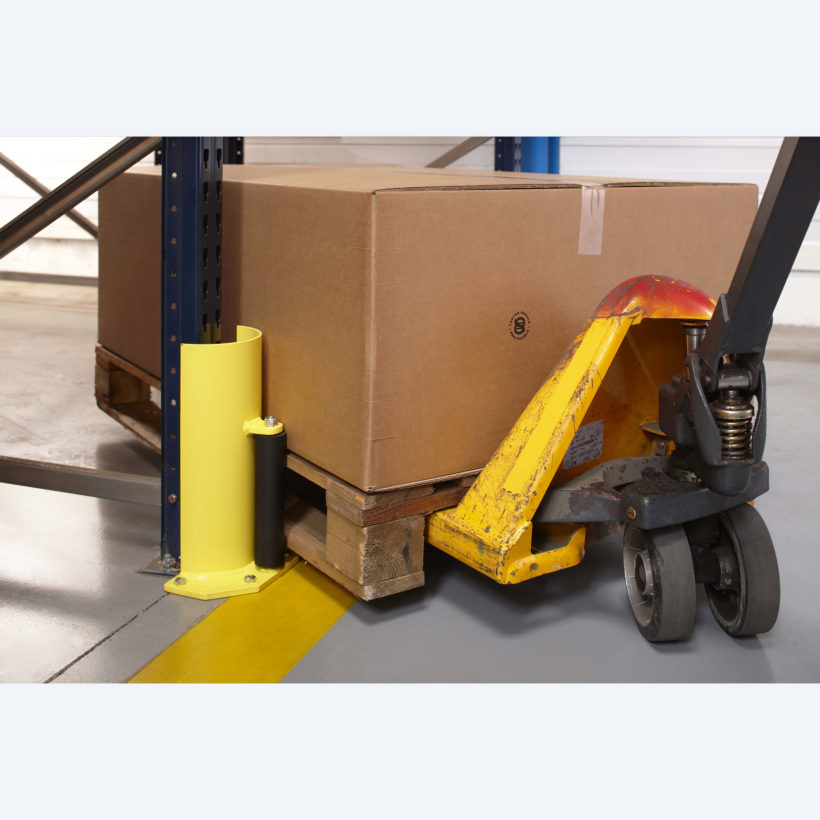 Protection échelle de rack avec guidage « roulettes » - MOTTEZ - B378SGAL