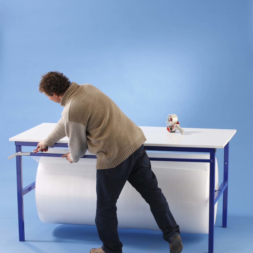 Table de découpe et emballage avec dérouleur bulles - MOTTEZ - B392C