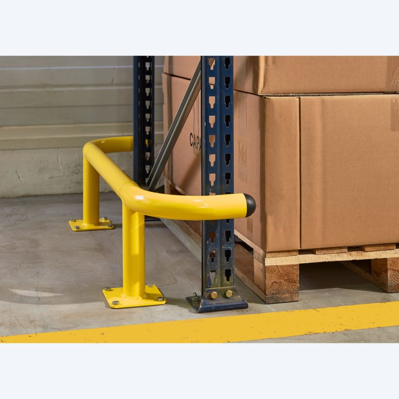 Arceaux de Protection de Rack - Longueur utile 90cm - Jaune - MOTTEZ - B400C90