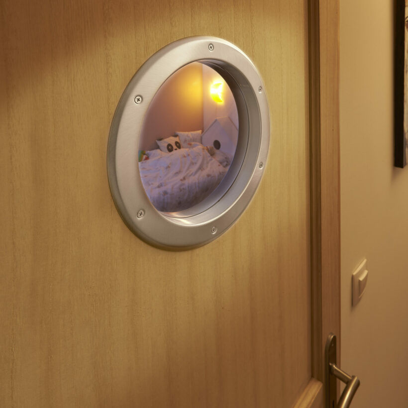  Hublot de porte rond Ø 26 cm métal  - MOTTEZ - B409S2MET