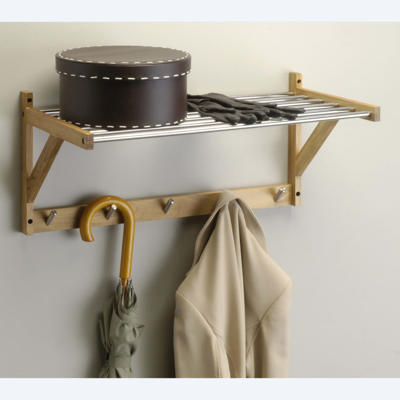  Portemanteaux tablettes en chêne massif  - MOTTEZ - B727V