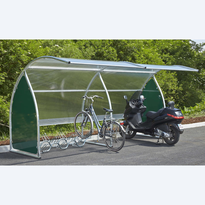 Abri 6 vélos / motos / scooters suivant - MOTTEZ - B801V