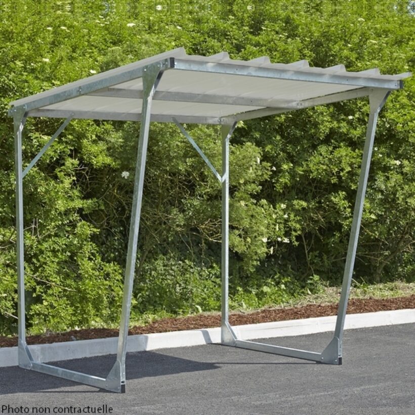 Abri vélo / moto / scooter ouvert - MOTTEZ - B813C