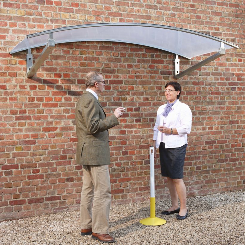 Auvent Fixation par équerres - MOTTEZ - B827C