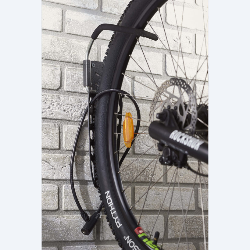Crochet vélo mural pour fat bike avec système antivol - MOTTEZ - B865VXL