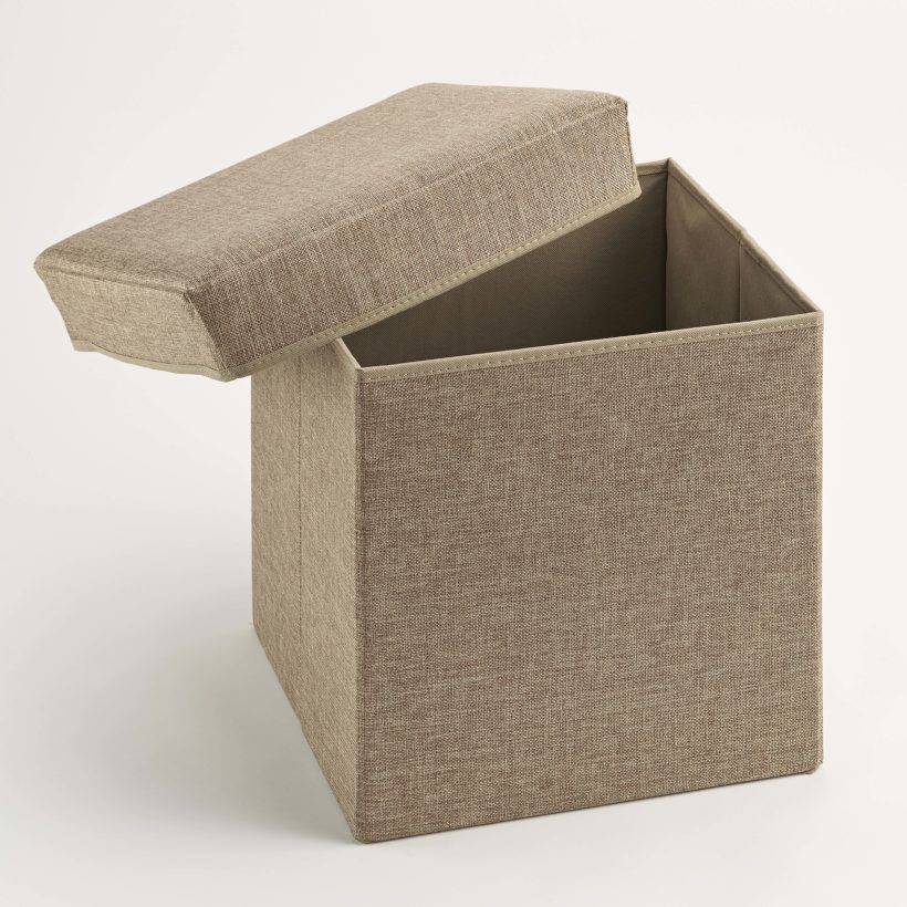 Pouf de rangement en tissu - MOTTEZ - B869S