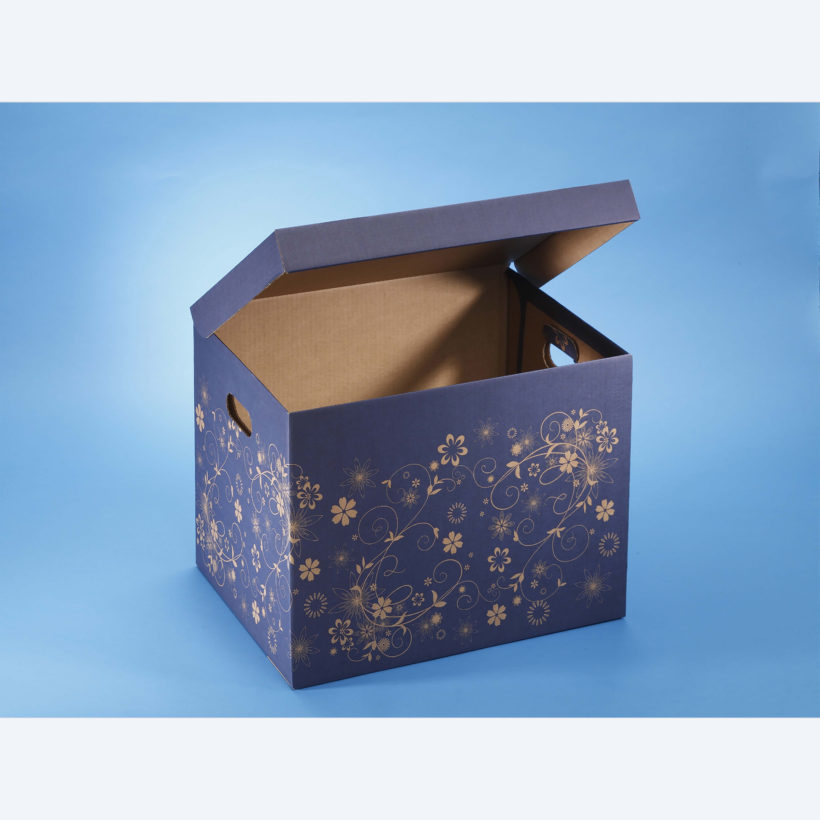 Boite de rangement décor florale - MOTTEZ - B960VFLE