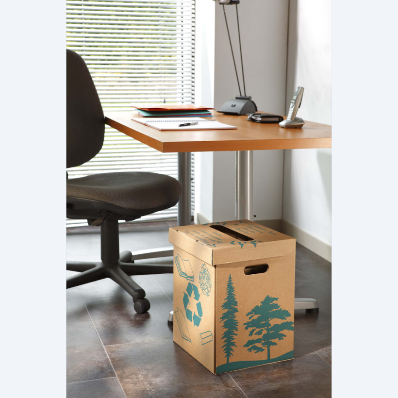  Corbeille à papier 36 L style végétal  - MOTTEZ - B961VRCY