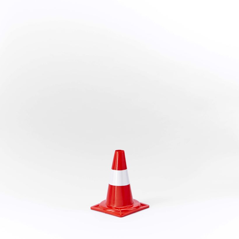 Cône de signalisation hauteur 30 cm - MOTTEZ - M001V30