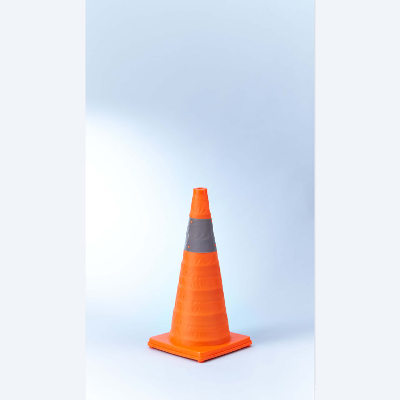 Cône de signalisation rétractable hauteur 62 cm - MOTTEZ - M004S62