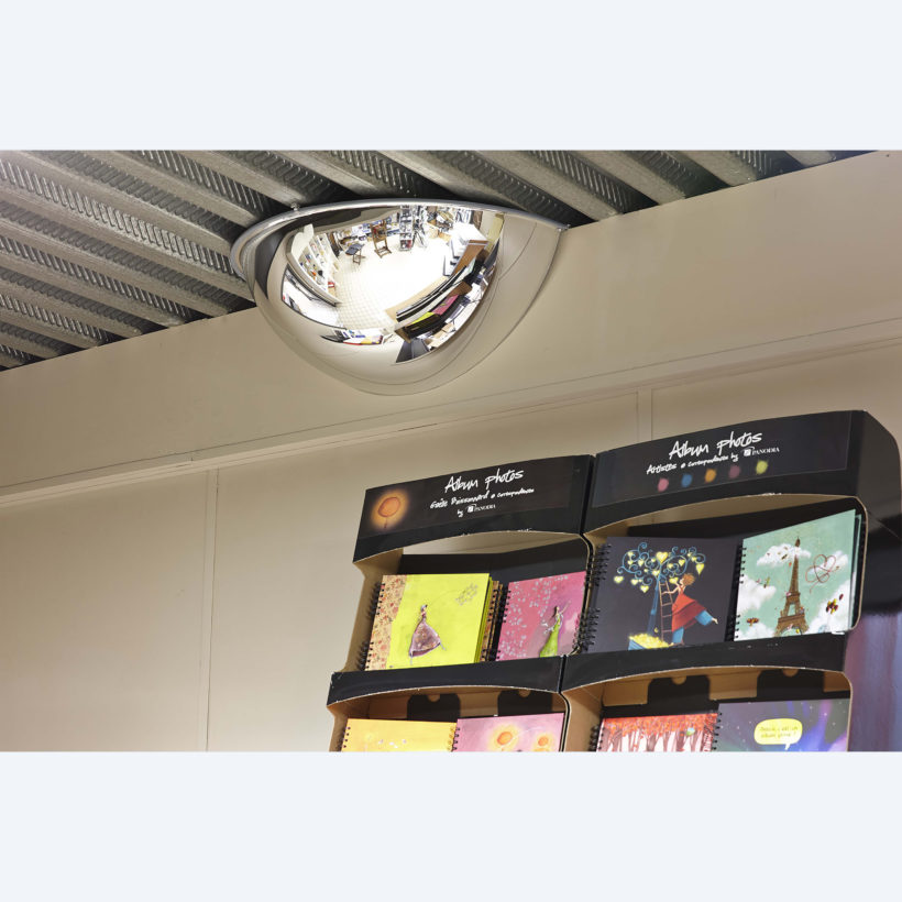 Miroir 1/4 de sphère 180° Ø 100cm - MOTTEZ - M012C100