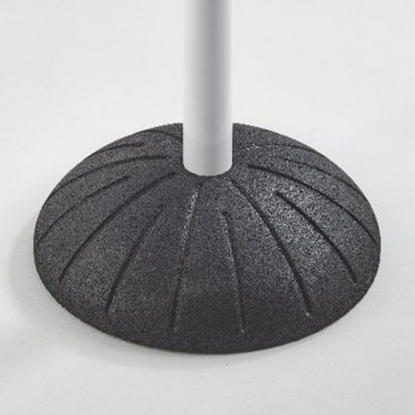 Potelet blanc avec socle en caoutchouc - MOTTEZ - M022SBC