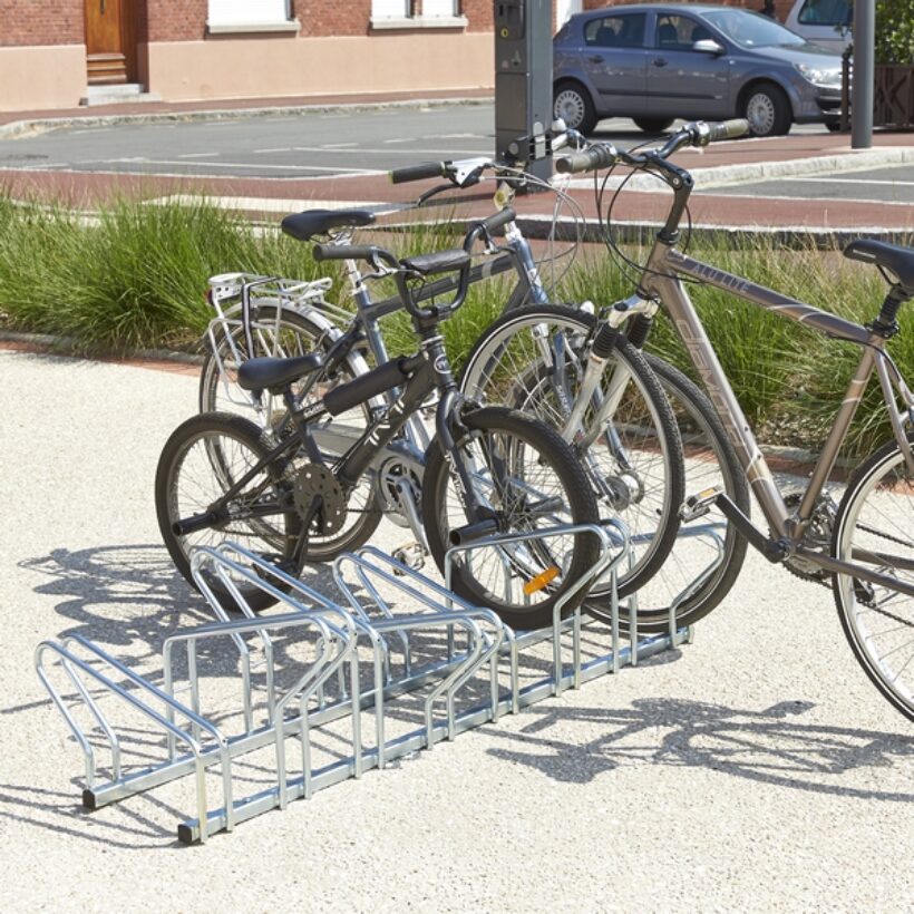 Range 8 vélos au sol Modèle Hollande face à face - MOTTEZ - M025V8