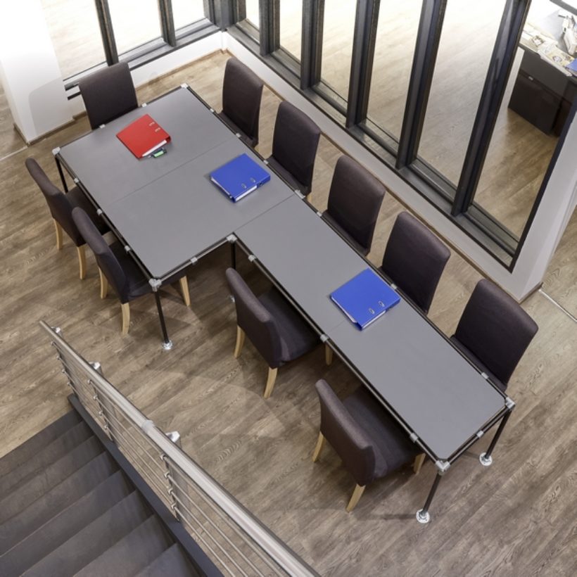  Tube longueur 200 cm pour connecteur Ø 27 cm poudré noir  - MOTTEZ - M027VNO