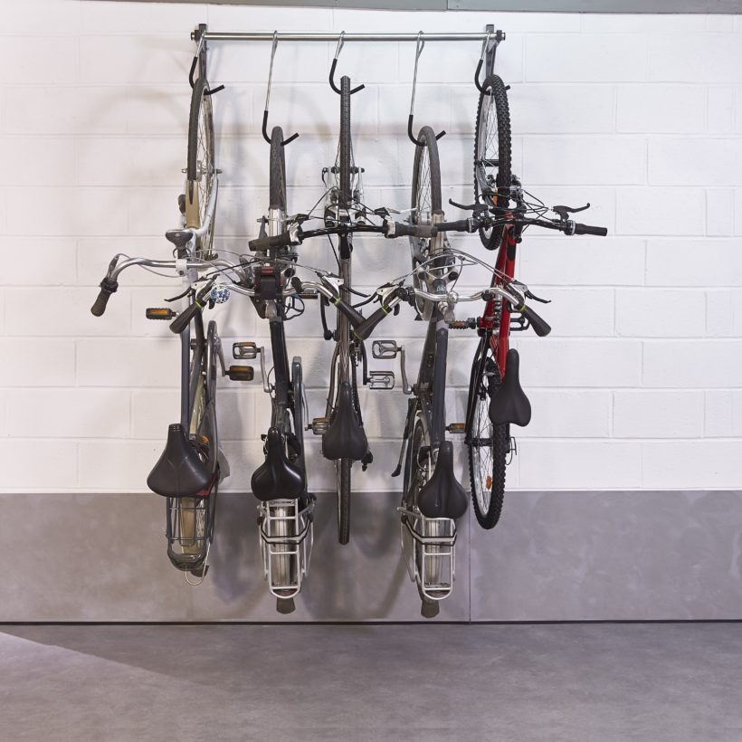 Support 5 vélos coulissant mural - MOTTEZ - M045C