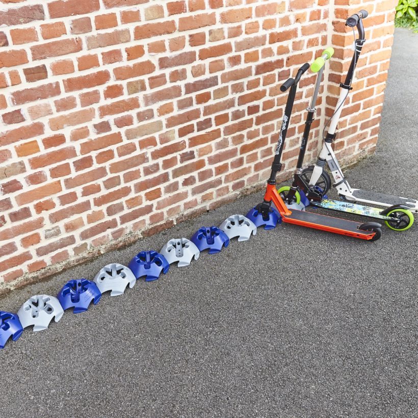  Support trottinette au sol bleu  - MOTTEZ - M058QBL