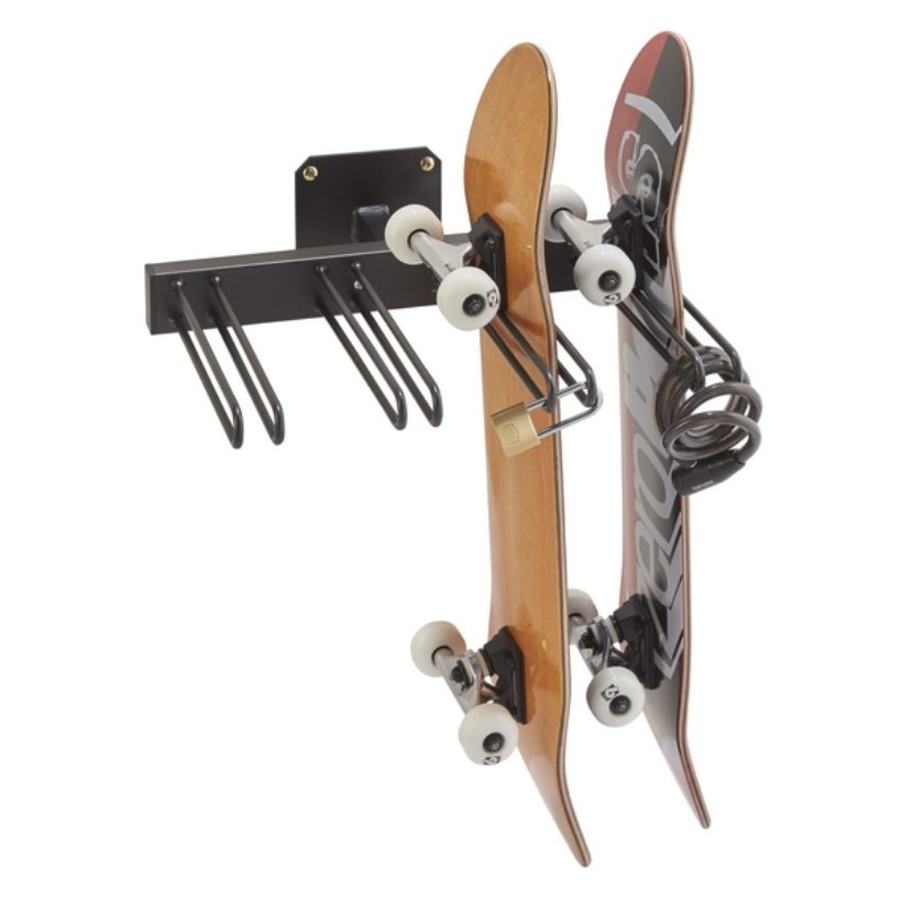 Range 4 skateboards mural avec antivol - MOTTEZ - M059S4MUR