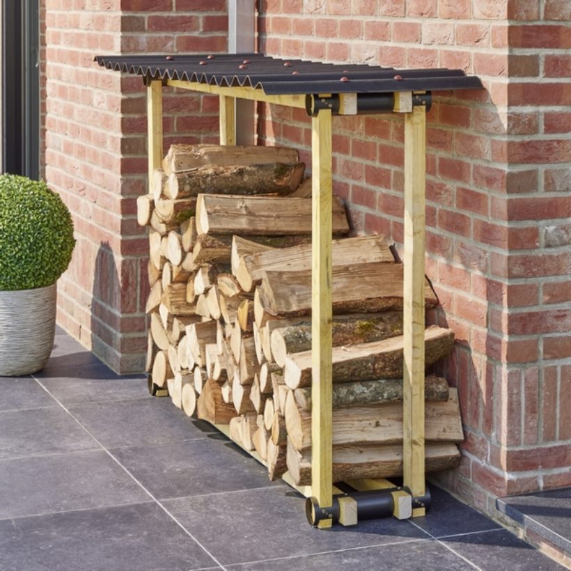  Lot de 2 supports range bûches  - MOTTEZ - M061Q