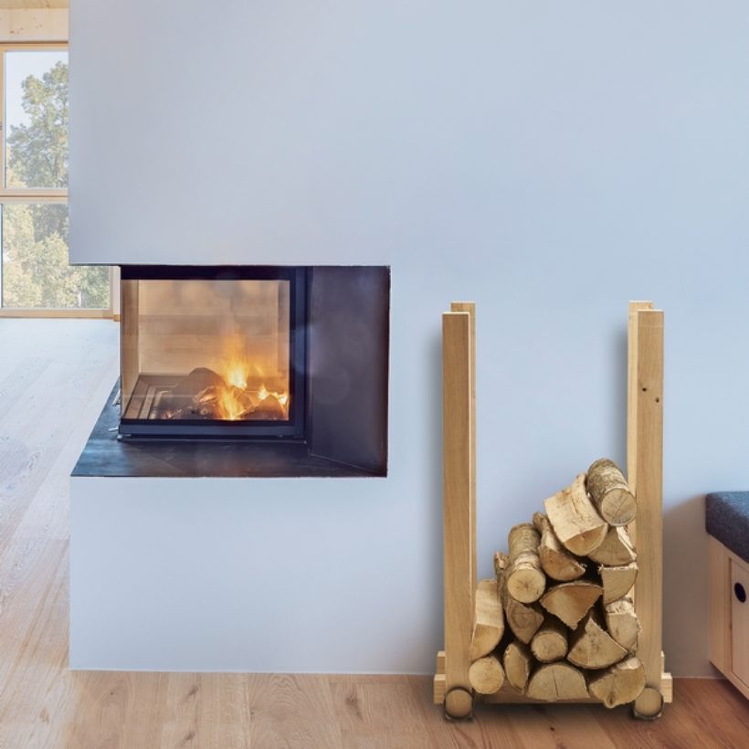  Lot de 2 supports range bûches  - MOTTEZ - M061Q