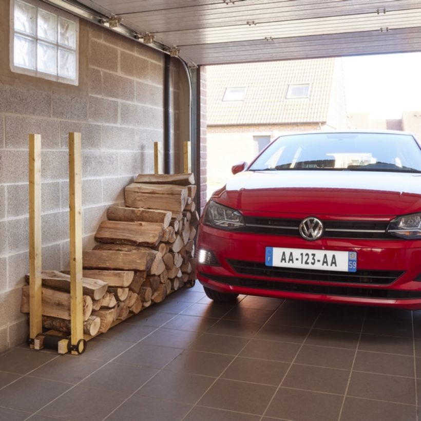  Lot de 2 supports range bûches  - MOTTEZ - M061Q