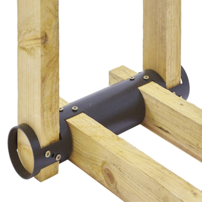  Lot de 2 supports range bûches  - MOTTEZ - M061Q