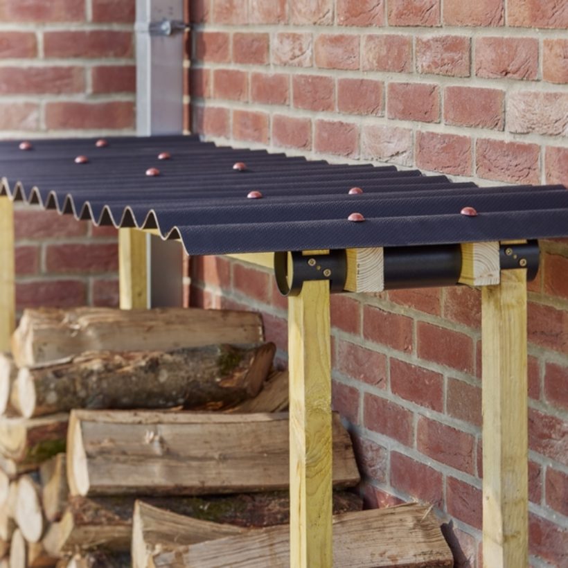  Lot de 2 supports range bûches  - MOTTEZ - M061Q