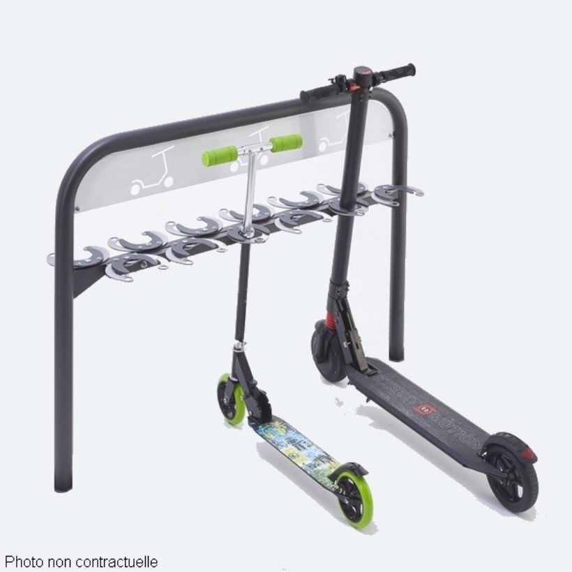 Range 12 trottinettes face à face à sceller - MOTTEZ - M507V12