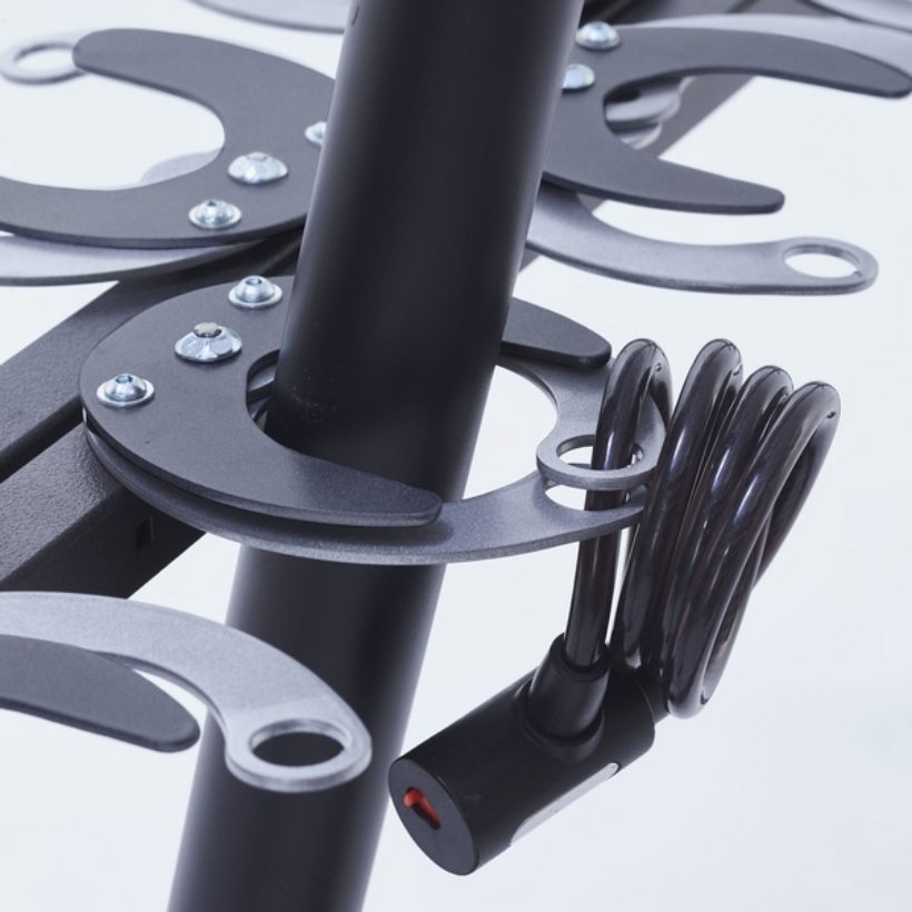  Range 6 trottinettes côte à côte à sceller  - MOTTEZ - M507V6