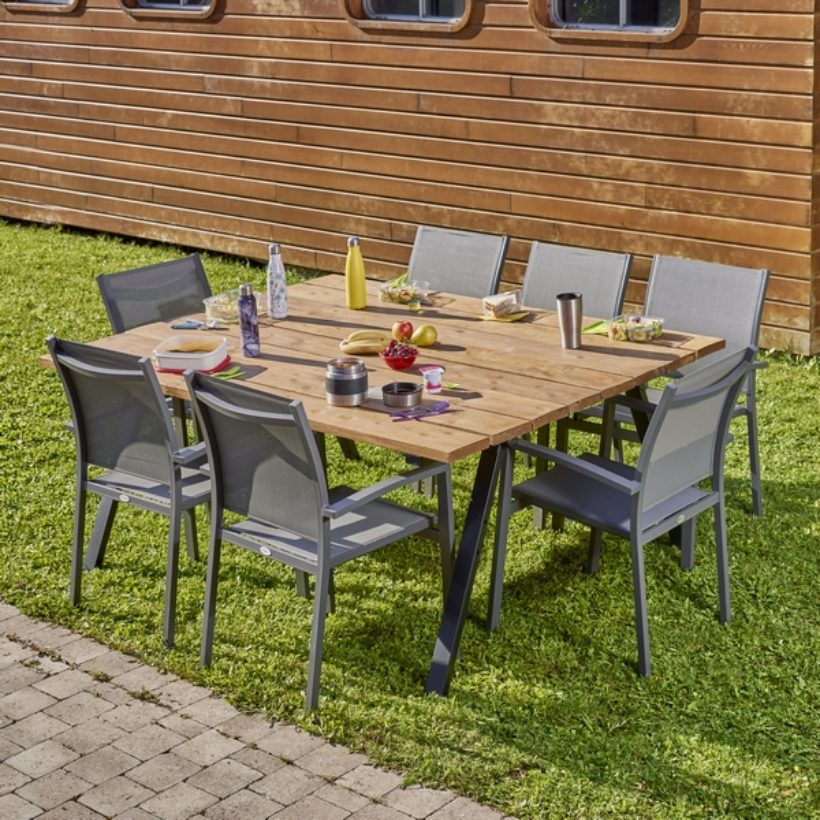  Lot de 2 pieds pour table de pique-nique avec bancs  - MOTTEZ - M517S