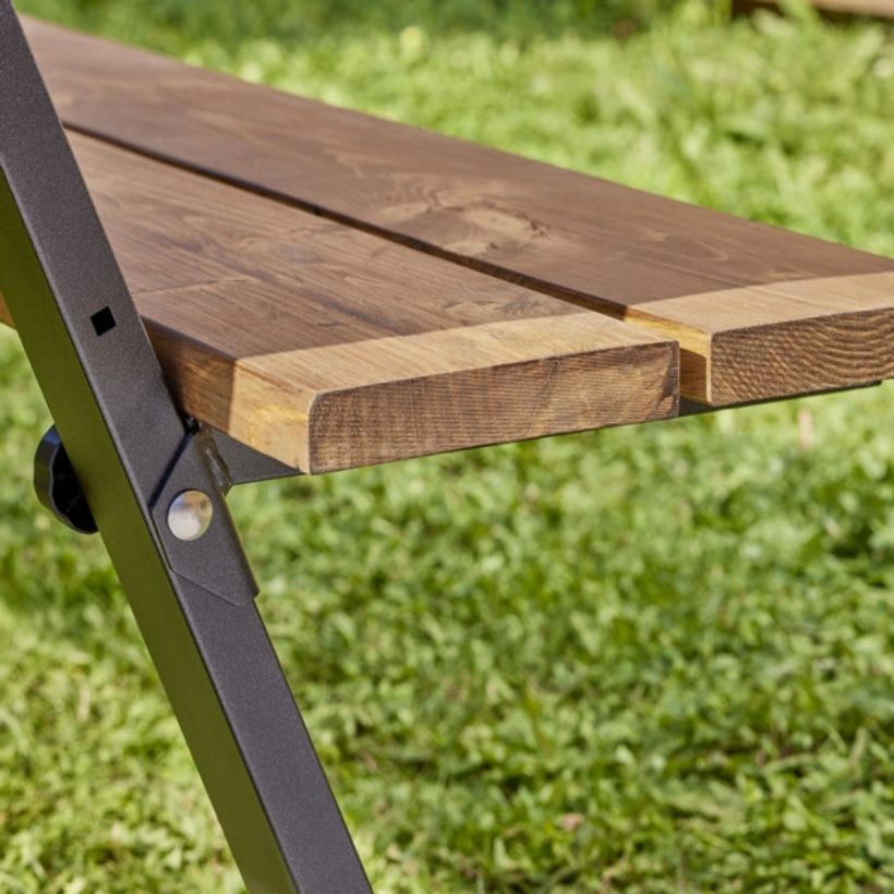  Lot de 2 pieds pour table de pique-nique avec bancs  - MOTTEZ - M517S