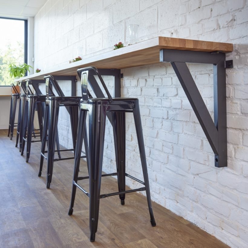 Support mural pour table snack, plan de travail, établi…  - MOTTEZ - M582S