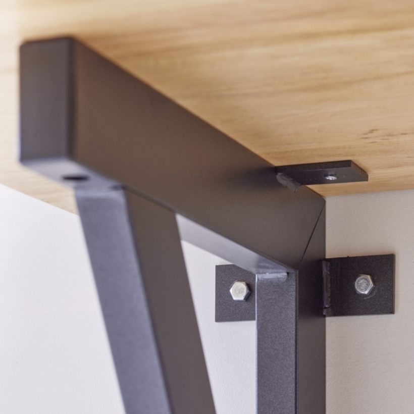 Support mural pour table snack, plan de travail, établi…  - MOTTEZ - M582S