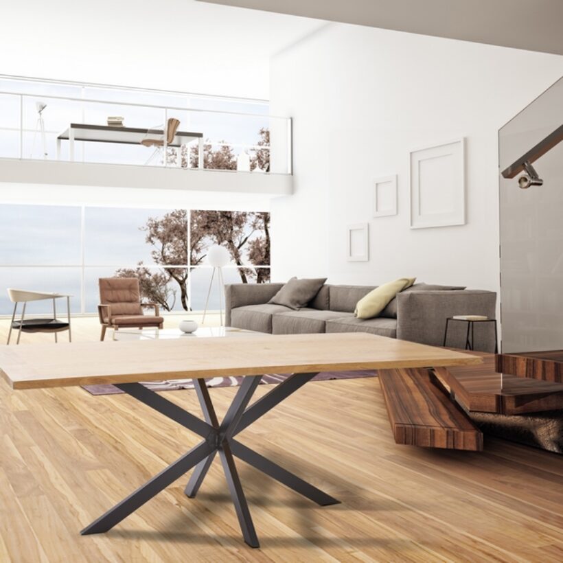 Pied de meuble central grand modèle coloris noir - MOTTEZ - M591VNO