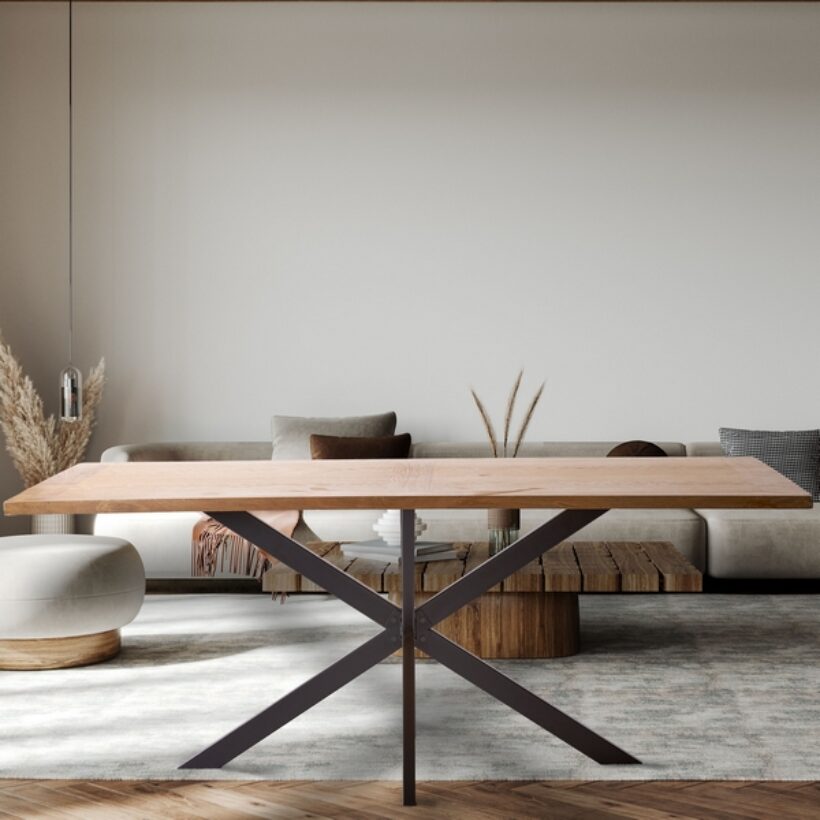 Pied de meuble central grand modèle coloris noir - MOTTEZ - M591VNO