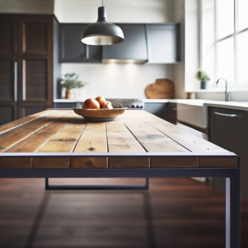 Lot de 2 pieds de table Indoor pour pièce de bois « solivette » - MOTTEZ - M592C