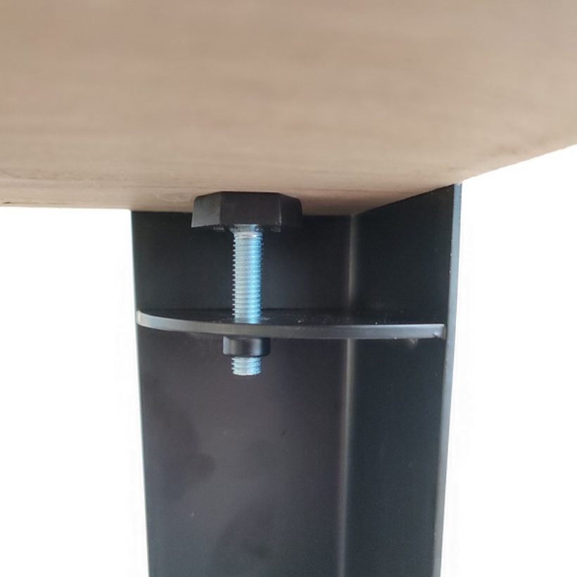 Pied étau cornière modèle d’angle pour table HT 42 cm noir - MOTTEZ - M597VNO42