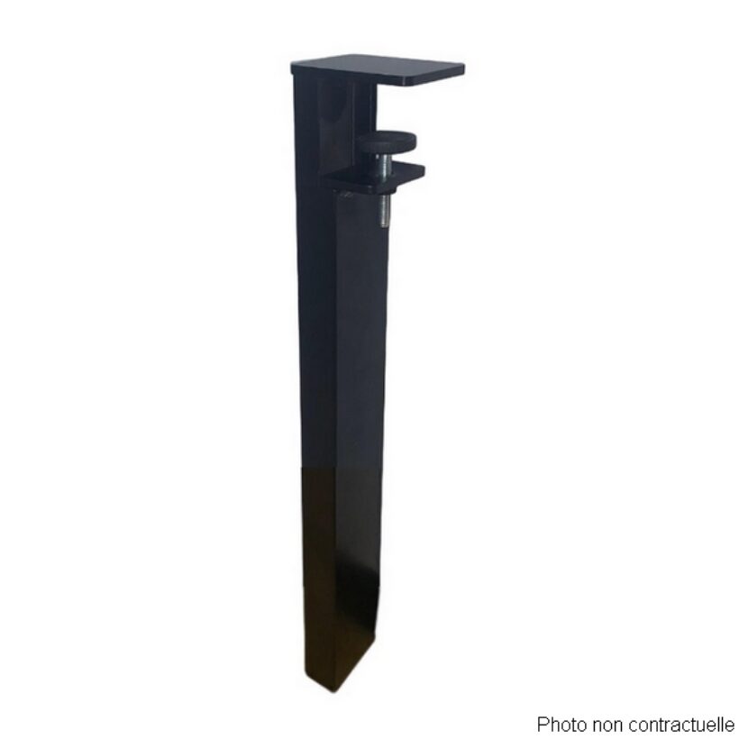 Pied étau rectangulaire pour table basse HT 42 cm noir - MOTTEZ - M598VNO42