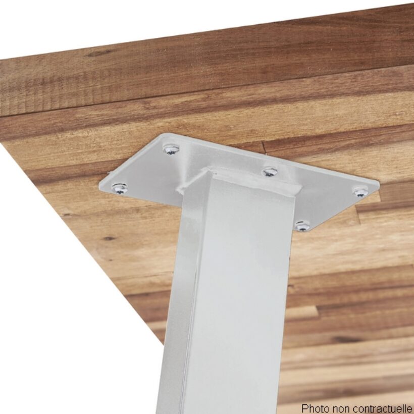 Pied de table incliné industriel blanc - MOTTEZ - M599VBC71