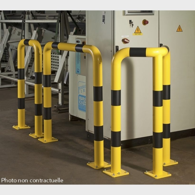 Barrière de protection en angle Ø60 mm - 64 x 64 x HT 100 cm - MOTTEZ - M621SANGH100