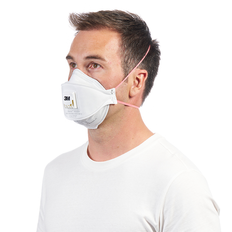  Masque FFP3 anti-poussières avec valve Cool Flow - Lot de 10 - 3M - 9332P10 00