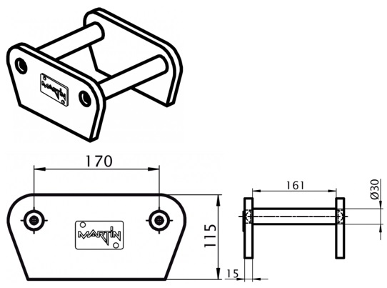 SUSPENSION MARTIN M02 REPRISE MOTOREDUCTEUR TARIERE DIGGA